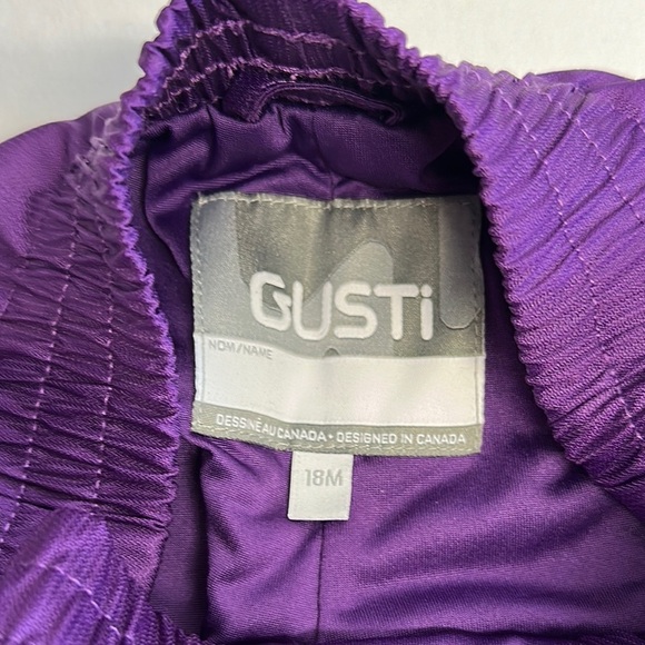 Gusti Purple rain pants with Elastic Waistband and cuffs - Picture 2 of 3